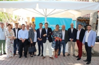 Inauguración de las actividades del PP en la Feria de Albacete.