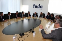 Reunión en la sede de FEDA.