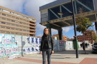 Carmen Navarro, en los aledaños del Complejo Hospitalario de Albacete.