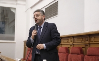Juan Antonio Moreno, en el Pleno de las Cortes de Castilla-La Mancha.