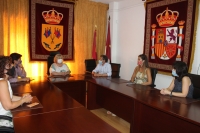 Reunión de trabajo del portavoz del PP en la Diputación de Albacete con el equipo de gobierno municipal de Pozohondo.