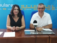 Cristina García y Vicente Aroca, en Villarrobledo.